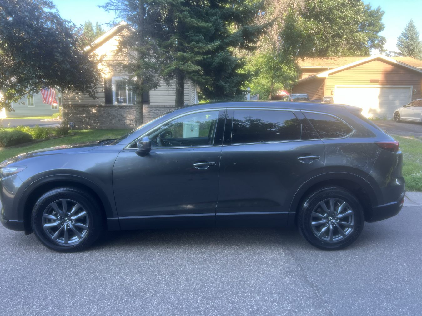 Gray Mazda SUV after mobile detail
