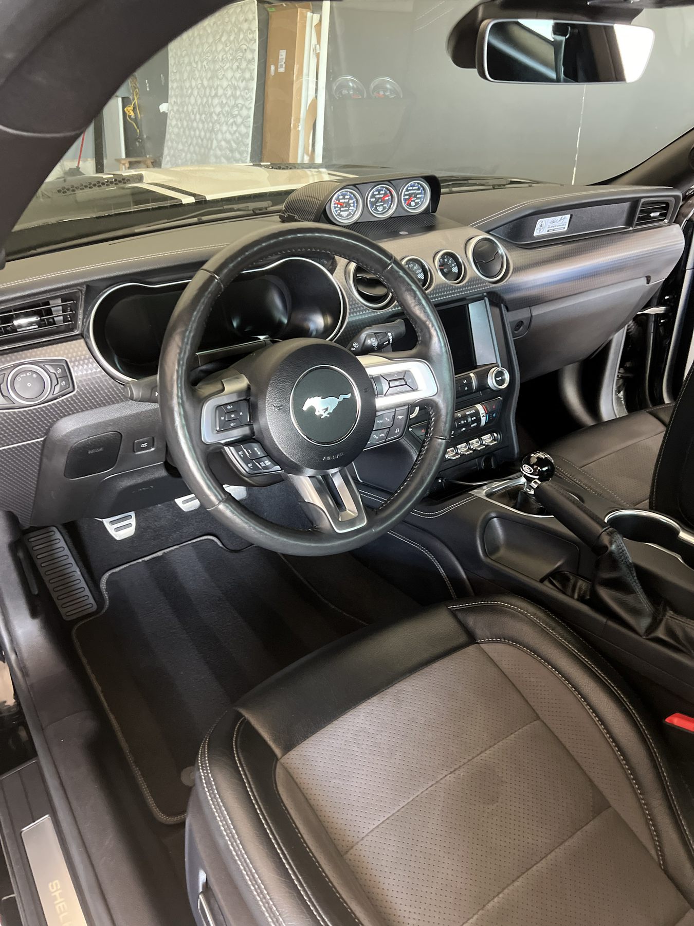 Clean Mustang interior after detail